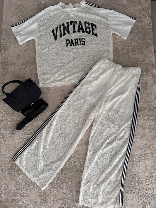 Paris Laced Set- Off White