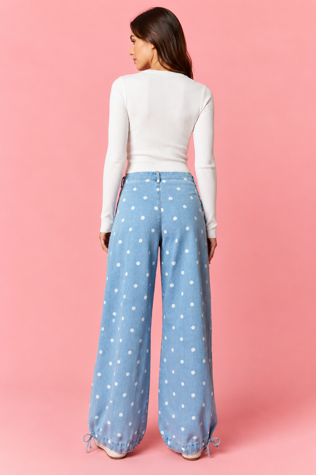 Amaia Polka Dot Denim